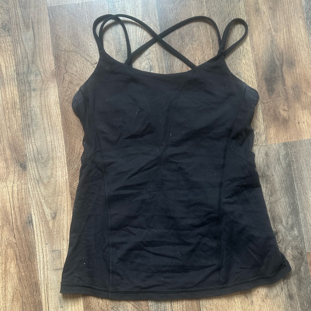 lululemon athletica Black Strappy Top